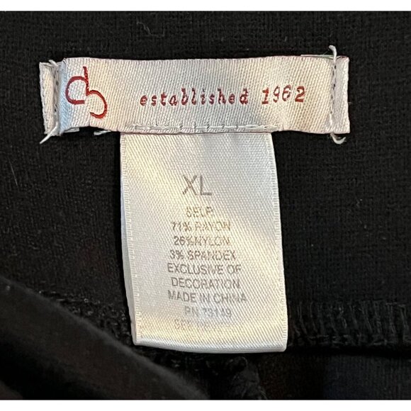 Dress Barn Black Womens XL High-Waisted Stretch Leggings Versatile Comfortable - Picture 7 of 9